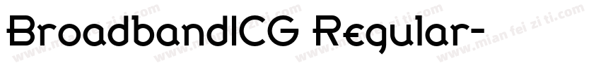 BroadbandICG Regular字体转换